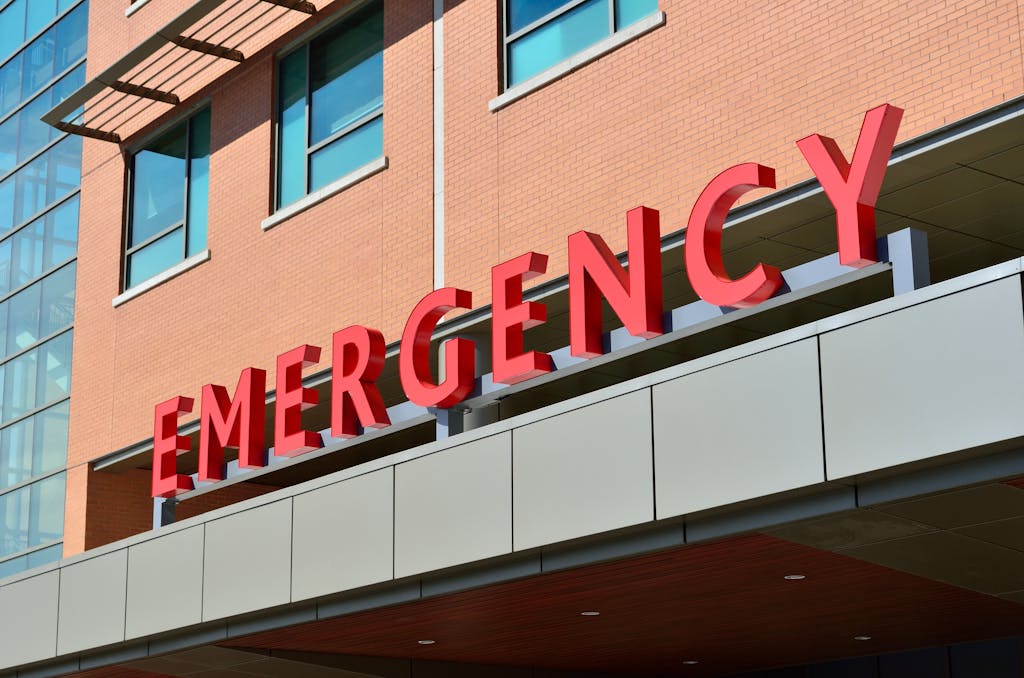 Emergency Room for pedestrian accident